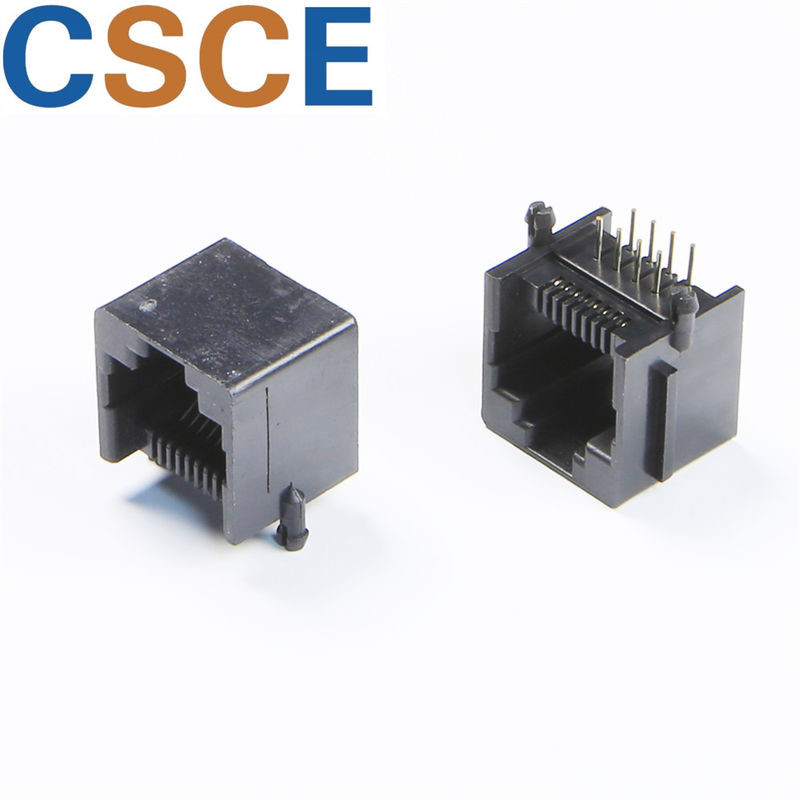 China High Performance RJ45Modular Jack , RJ45 Connector With Integrated Magnetics on sale
