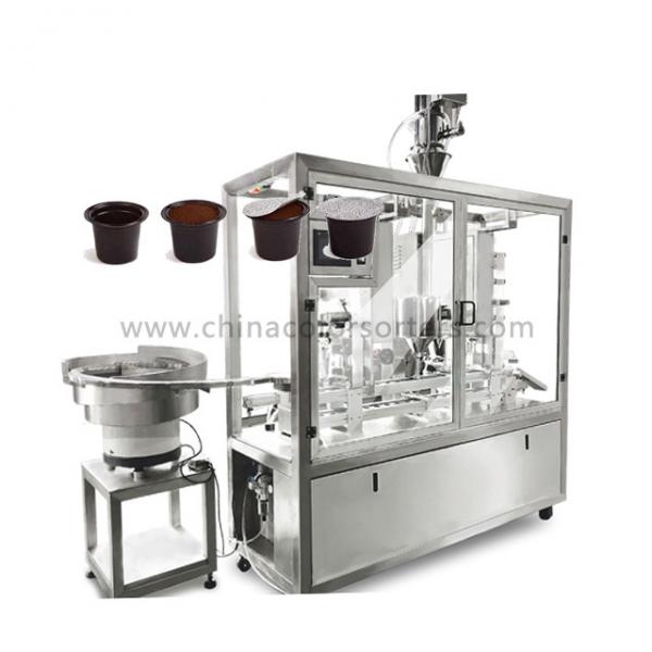 2300kg 60mm 1000L/Min Rotary Coffee Pod Filling Machine
