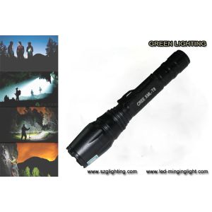China 10W Rechargeable Led Flashlight For Hunting / Hiking / Camping / Fishing on sale