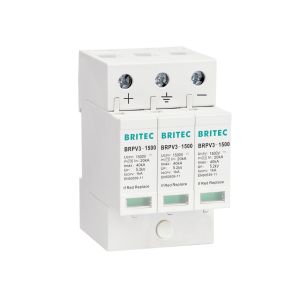 China BRPV3-1500 DC 1500V 3P PV Solar  pv surge arrester 40ka Surge Protector dc spd on sale