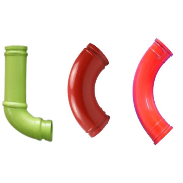 Wear Resistant Concrete Pump Delivery Pipe 90 Degree Concrete Pump Elbow