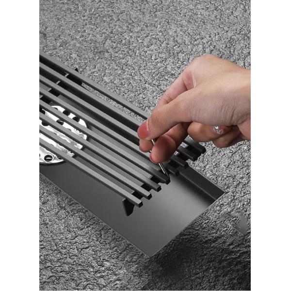SUS304 Material Linear Strip Floor Drain Corrosion Resistance Linear Floor Drain