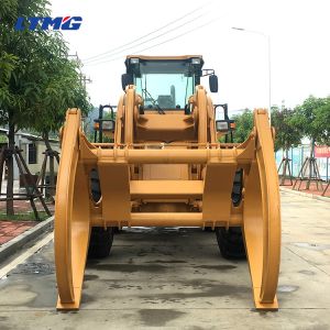 China 12 Ton Grapple Large Front End Loader With Air Conditioner 199kw Rated Engine Power on sale