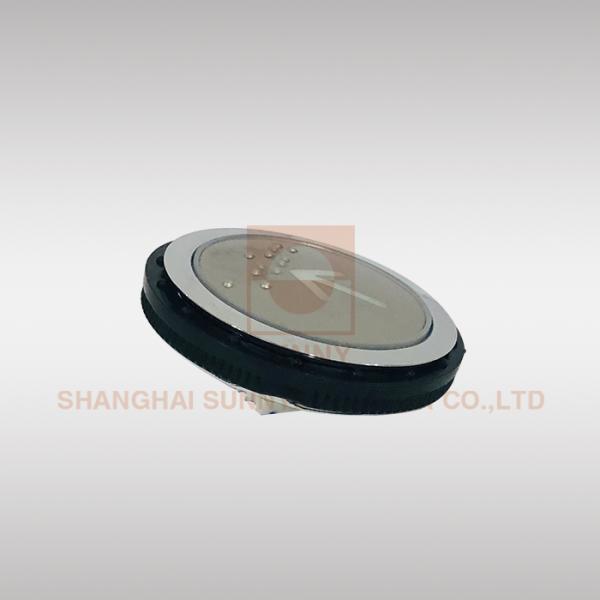 Round Lift Elevators Parts Elevator Switch Push Button With Braille