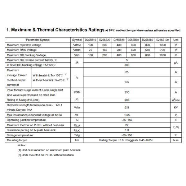 D10XB60 Bridge Rectifiers D10XB60H-7000 D10XB60-7000 D10XB60H