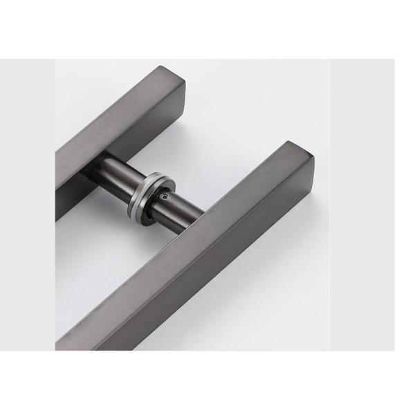 Brushed Stainless Steel Front Door Handles SUS201 27.5in With Square Tubes