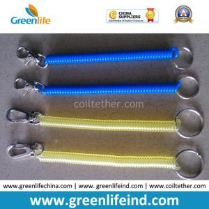 China Plastic Trigger Snap Coil Key Chain Popular Retainer Spring Clips on sale