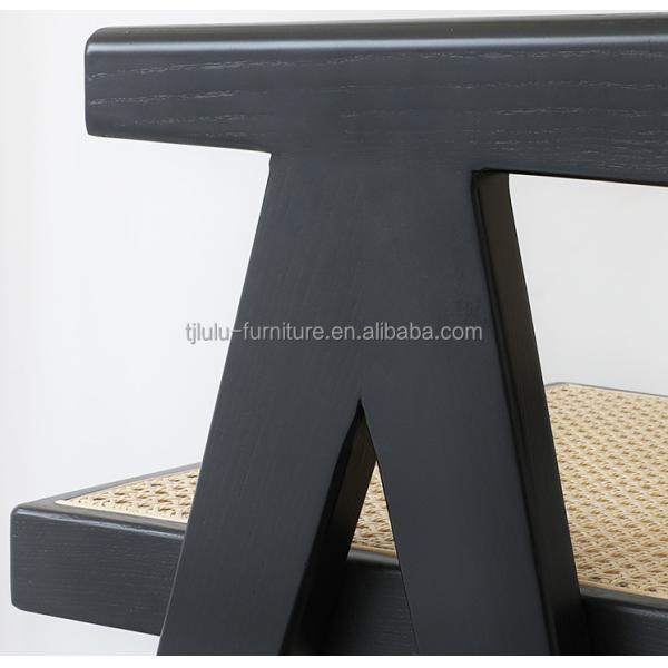 Upgrade Your Home Bar with Bar Chair featuring Solid Wood Frame and Rattan Armrest