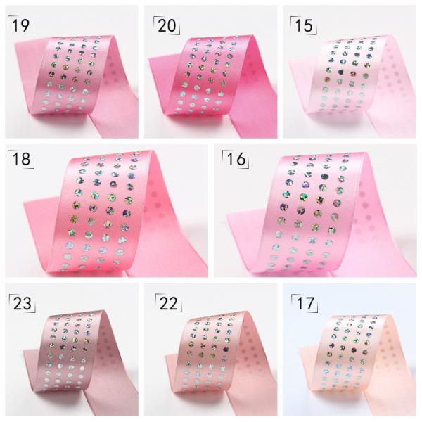 Single Face Diamond Poly Satin Ribbon 5mm-50mm Polyester Satin Ribbon