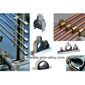 China Cushion clamps, galvanized steel cushion clamps with rubber inside wholesale