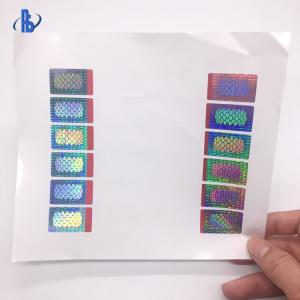 China Custom Made Holographic Security Labels , Tamper Evident Security Labels wholesale