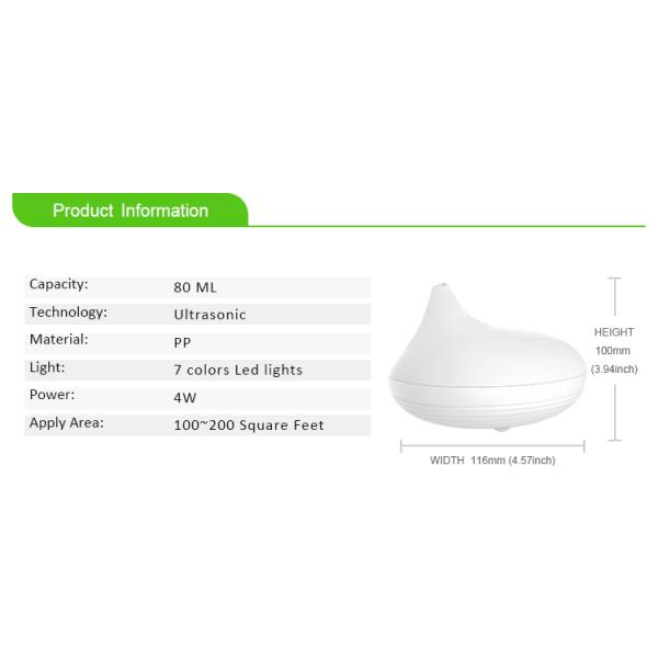 Personal Ultrasonic Cool Mist Aroma Diffuser With LED Night Light