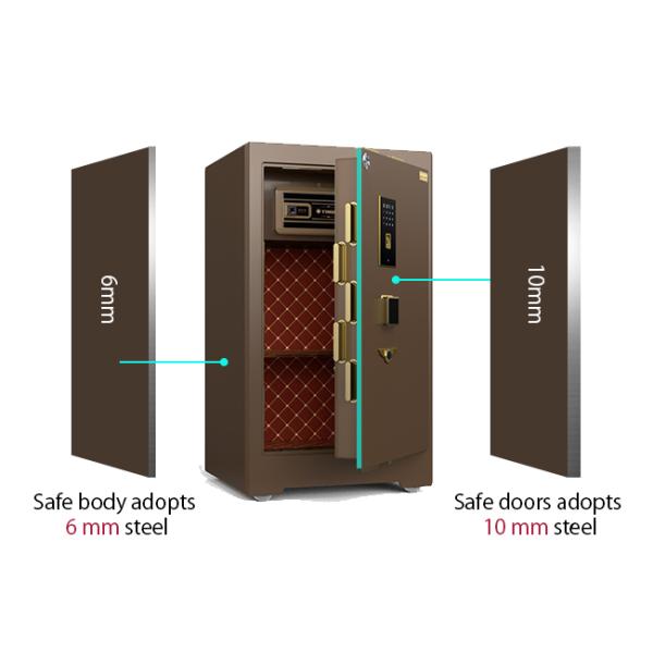 Eco-Friendly Paint Commercial Safe Box with Hidden Box and 10mm Door Thickness