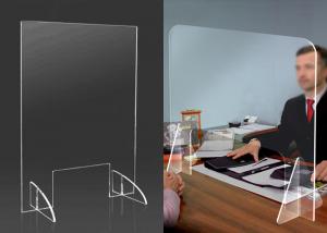 China Custom Size Transparent Acrylic Sheet Isolation Board Baffle For Spray Prevention wholesale