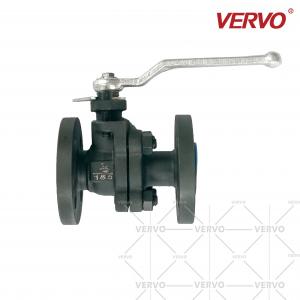 China 150LB 2 piece Ball Valve A105 Forged Steel Flange Ball Valve Two-Piece Integrated Plate-Type Soft Seal Full Size wholesale