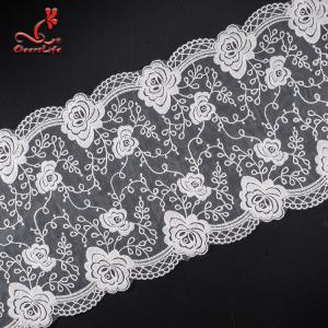China Pollution - Free Underclothes Embroidered Lace Trim For Sensitive Skin wholesale