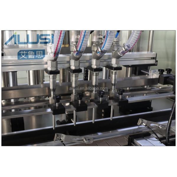 Ailusi SUS304&316L Plastic Bottle Liquid Filling Capping Production Line with Round Bottle Labeling