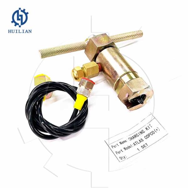 ATLAS Charging Valve Kit Nitrogen Gas Charge Valve For Atlas-Copco Hydraulic Hammer