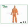 Buy cheap SMS Protective Orange Disposable Coveralls/Disposable Hazmat Suits For from wholesalers