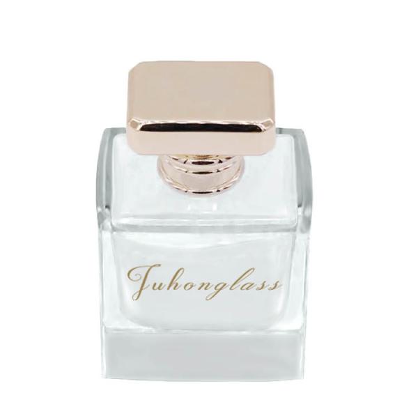 Quality Zinc Alloy Material Perfume Bottle Cap Simple And Fashionable Rectangular for sale