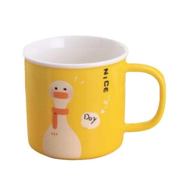 Yellow Duck Ceramic Mug with USB Heating Base