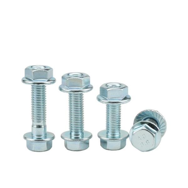 High Strength Grade 8 Bolts M6 M8 M10 M12x1.25 M16 Hex Flange Bolts with Half Thread