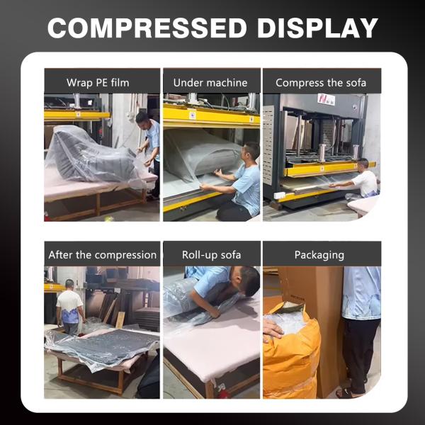 Modular Sectional Sofa Couch Compression Packing Sofa L-Shape Modular Sectional Sofa With Chaise No Assembly Required