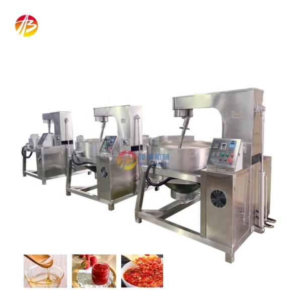 304 Stainless Steel Industrial Cook Pot Jacket Kettle with Agitator and Jacket Design