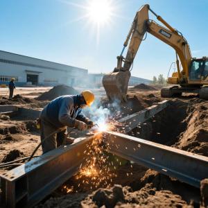 China Q235B Steel Structure Building Customized Metal Workshop wholesale