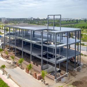 Q355B Metal Frame Steel Structure Office Building