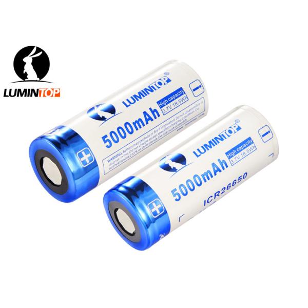 Quality Li Ion Rechargeable Flashlight Batteries 3.7V 5000mAh High Capacity for sale