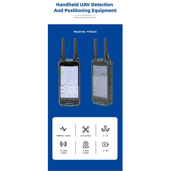 Factory 3km Handheld Drone Detection with Positioning and Tracking signal Detection Analysis for Uav Discovery Identification