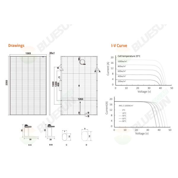 Bluesun 700W Solar Panel Kits 15KW High Efficiency Mono PV 670W 550W 455W Cell Solar Panels 425 Watt