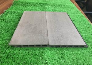 Green Plastic Composite Timber Cladding Panels / Siding Panel Wood Grain Surface