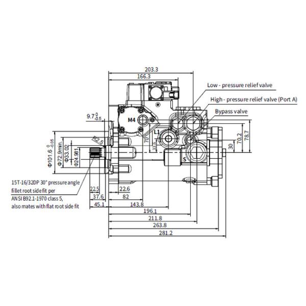 Axial Piston Variable Displacement Axial Piston Pump Swash Plate Type High Speed