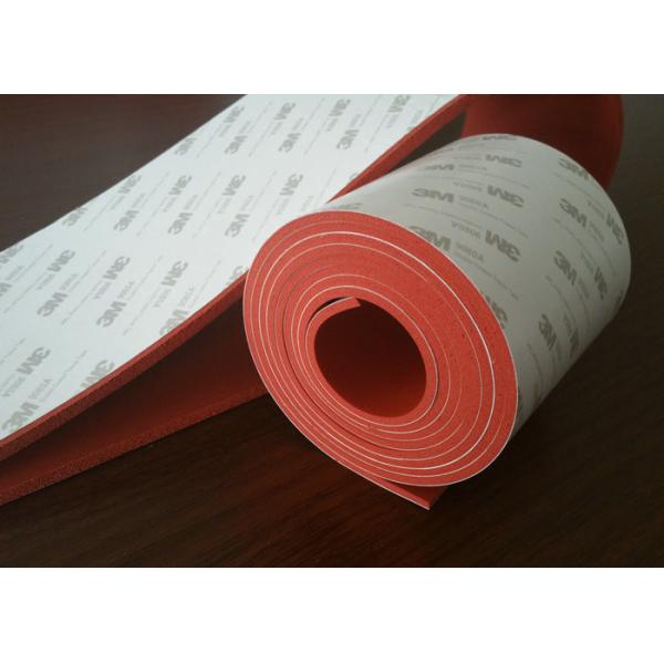 Silicone Sponge Sheet Silicone Rubber Sheet With 3M Adhesive Backed For Special Gasket Application