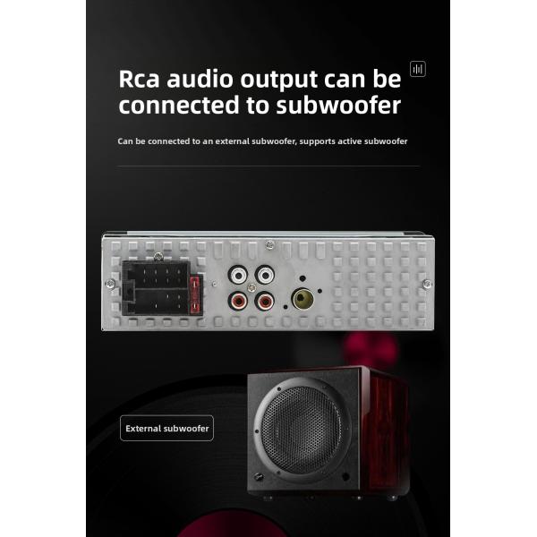 Creatall 12V Car MP3 Player with BT Wireless Hands-Free FM Radio Colorful Lights Audio System Modification New & Improved