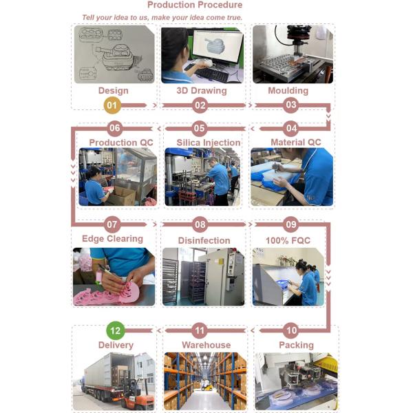 3 Compartment Lunch Containers 350mL 650mL Silicone Foldable Lunch Box