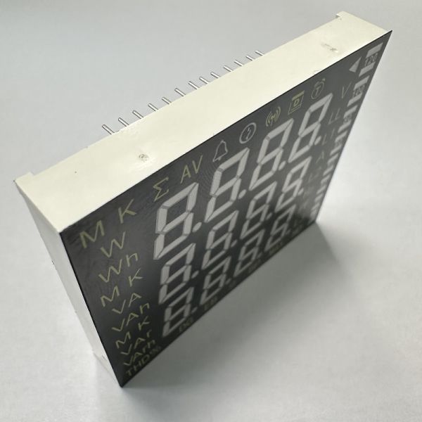 Multicolour 3 Row 4 Digit LED Display for Electrical Multimeters