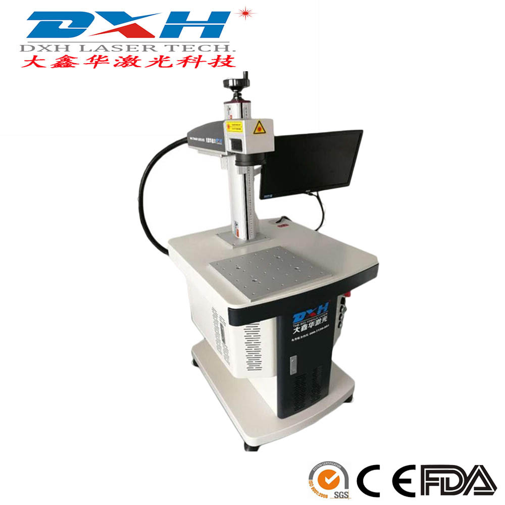Mini Portable Fiber Laser Marking Machine 20 Watt For Hardware / Cutting Tools