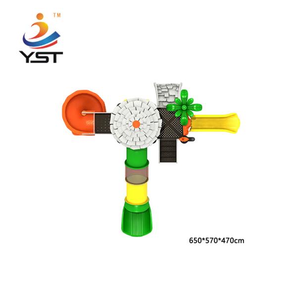 YST-19117 Children Plastic Playground Slide Equipment Garden Outdoor Anti Static