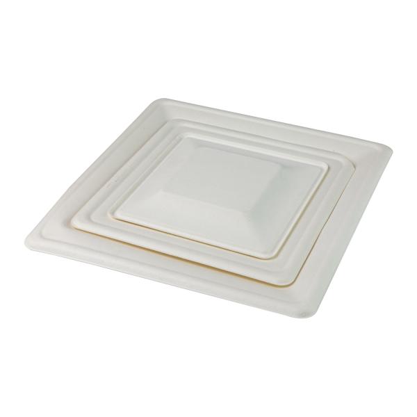 Quality Disposable Dinner Biodegradable Sugarcane Bagasse Plates Tableware Paper for sale