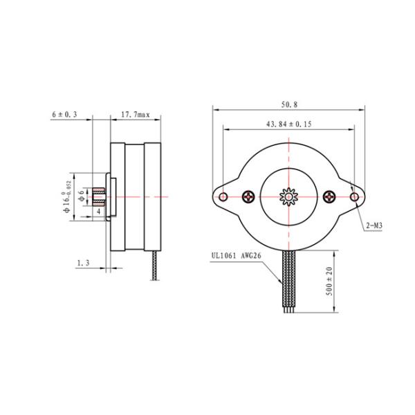 1.8 Degree 2 Phase NEMA 14 Micro Stepper Motor Permanent Magnet Motor For SMT Machine