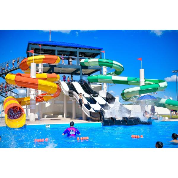 Fun Children Water Fiberglass Slide for Commercial Swimming Pool