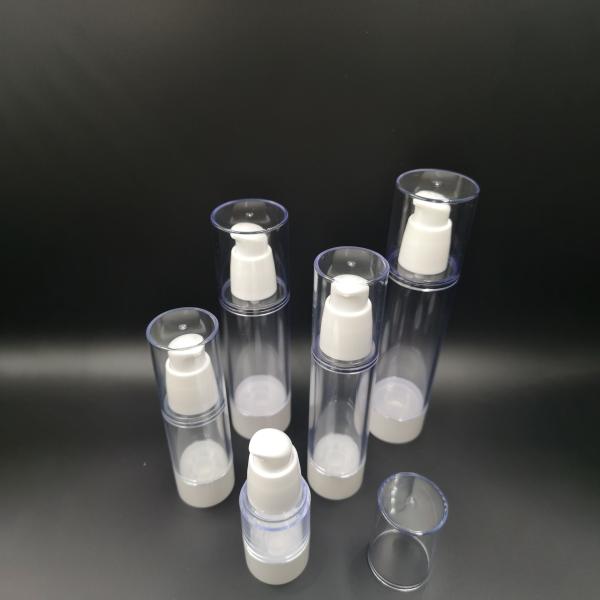 Fancy 15ml 30ml 50ml 80ml 100ml transparent plastic factory lotion airless pump bottle cosmetic packaging