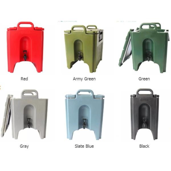 Plastic 10 Gallon Insulated Beverage Carrier For Hot Cold Drink