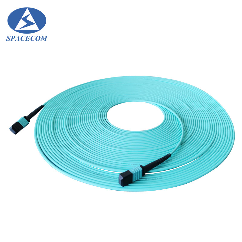 China MPT/MPO Fiber Optics Cables 5M OM3 Multi Mode Ultra Low Insertion Loss wholesale