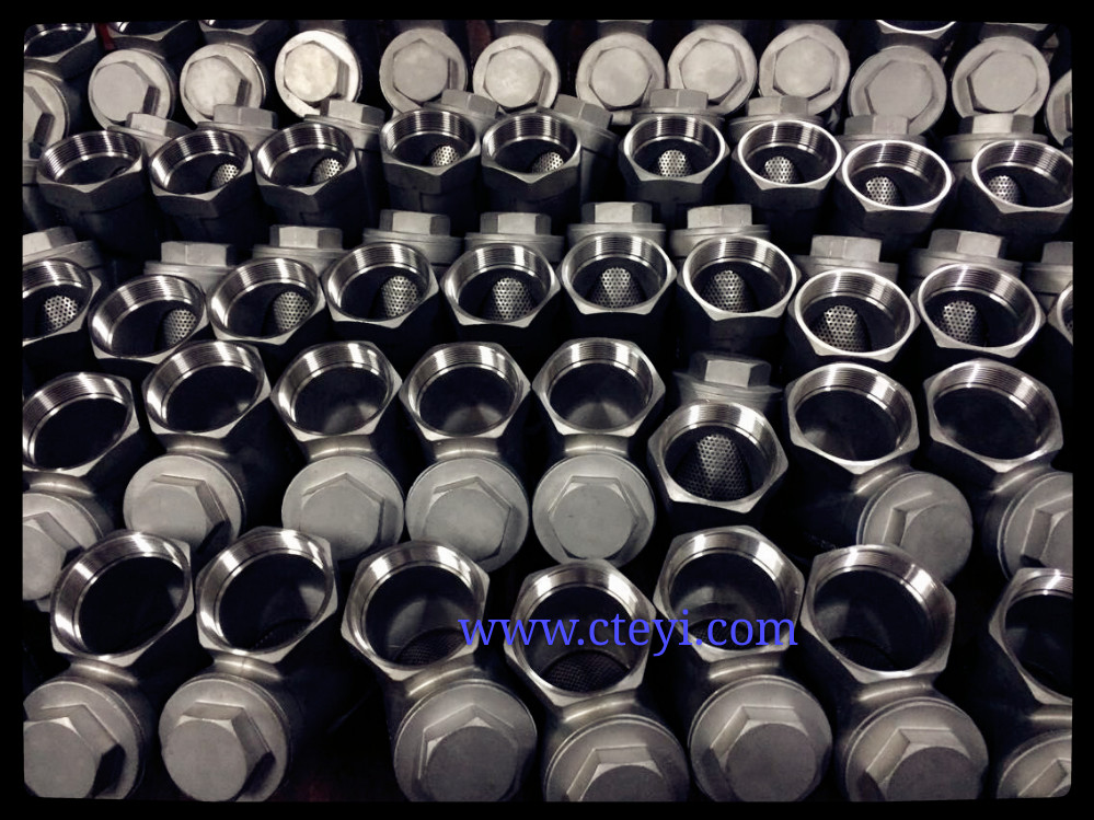 Quality Screwed End NPT / BSPT / BSPP Stainless Steel Y Pattern Strainer With Drain Plug for sale