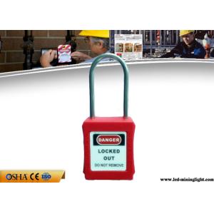 China 4mm Thin Stainless Steel Shackle Master Key Safety Lockout Padlocks wholesale