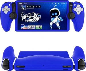 China Soft Protective Skin Case For Playstation Portal Remote Player, Shockproof Anti-Scratch - Blue on sale